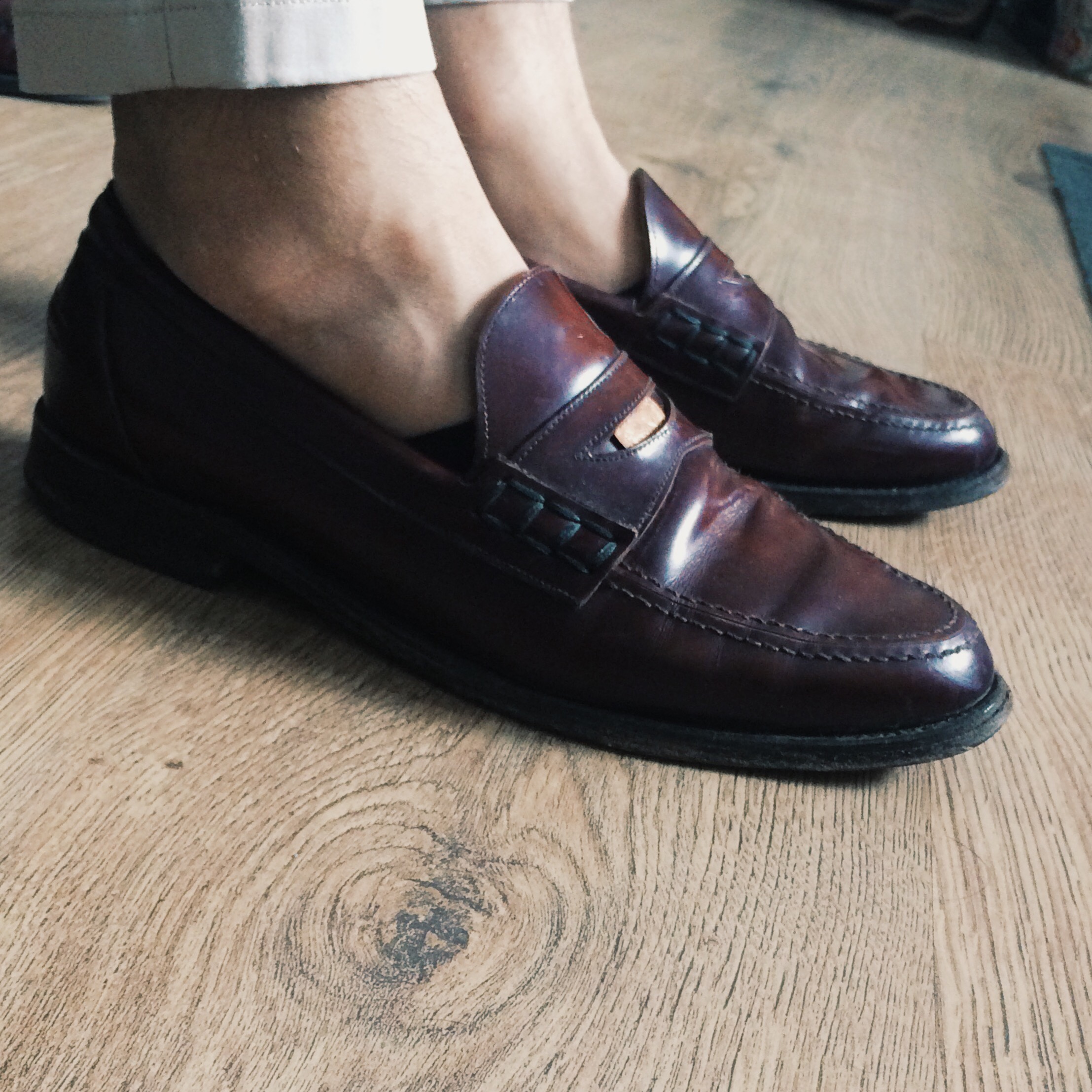 loake penny loafers